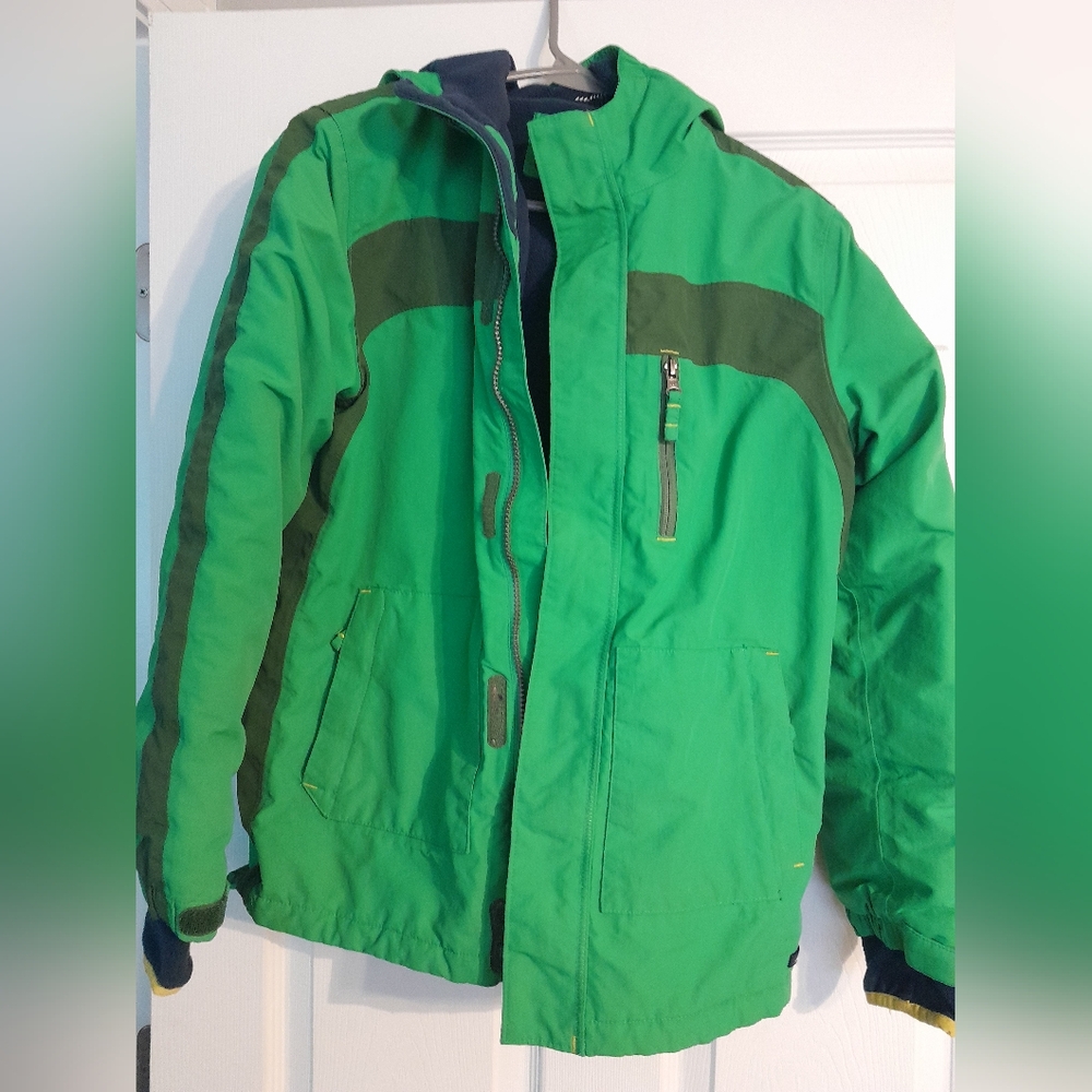 Green and Dark Green Jacket